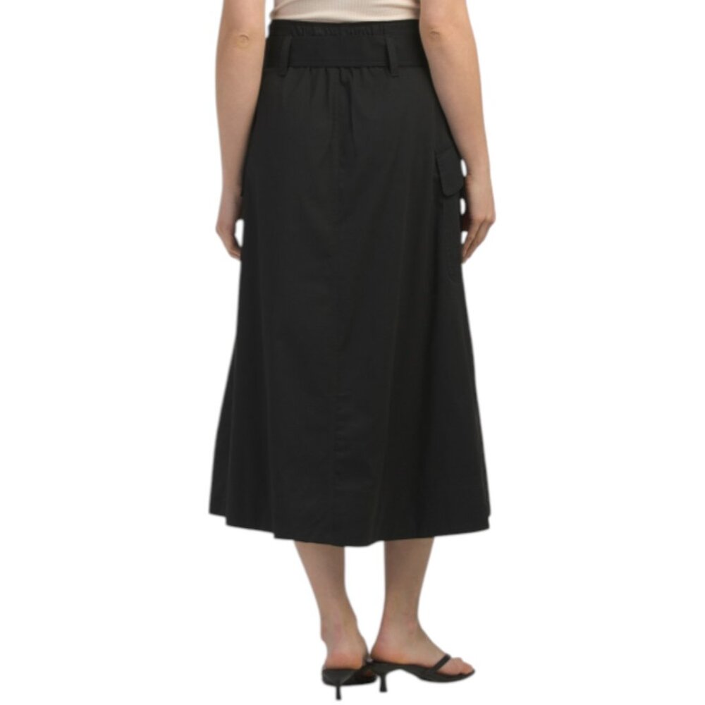 NVLT Cargo Midi Skirt With Sash - Picture 2 of 4